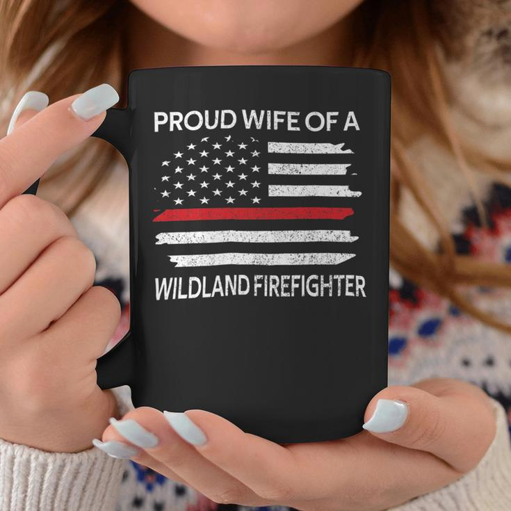 Firefighter Proud Wife Of A Wildland Firefighter Wife Firefighting Coffee Mug Funny Gifts