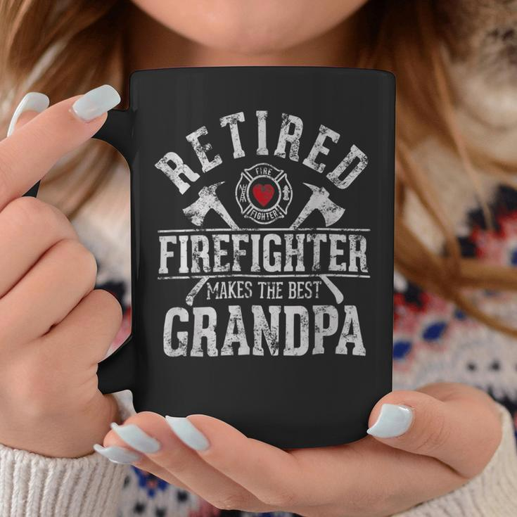 Firefighter Retired Firefighter Makes The Best Grandpa Retirement Gift V2 Coffee Mug Funny Gifts