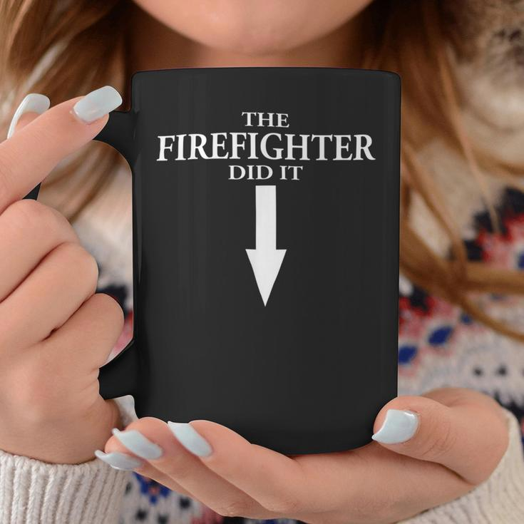 Firefighter The Firefighter Did It Firefighter Wife Pregnancy Coffee Mug Funny Gifts