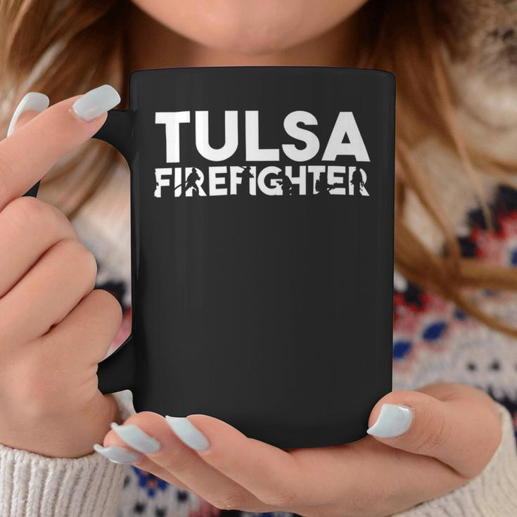 Firefighter Tulsa Firefighter Dad Proud Firefighter Fathers Day V3 Coffee Mug Funny Gifts