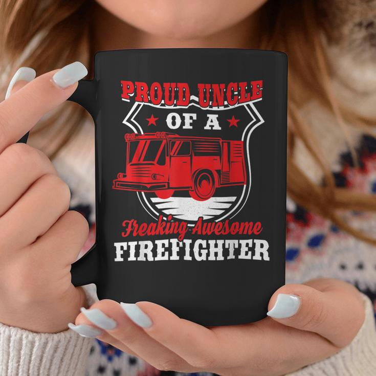 Firefighter Wildland Fireman Volunteer Firefighter Uncle Fire Truck V3 Coffee Mug Funny Gifts