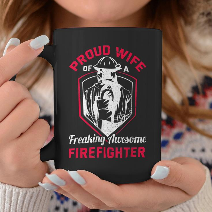 Firefighter Wildland Fireman Volunteer Firefighter Wife Fire Department V2 Coffee Mug Funny Gifts