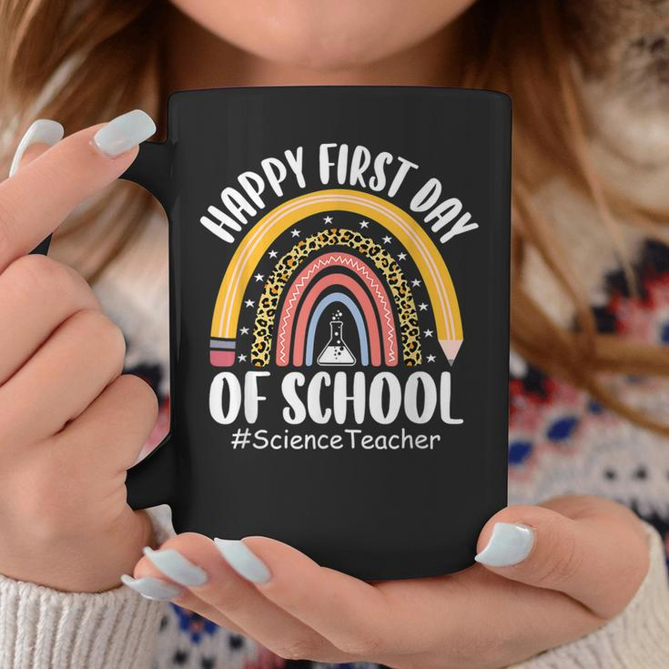 First Day Of School Science Teacher Rainbow Back To School Coffee Mug Personalized Gifts