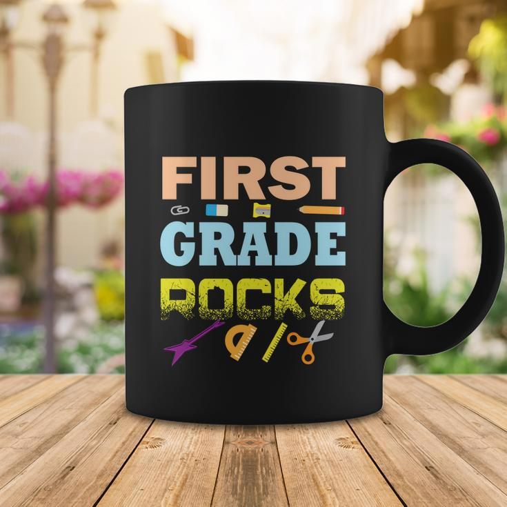 First Grade Rocks Funny School Student Teachers Graphics Plus Size Shirt Coffee Mug Unique Gifts