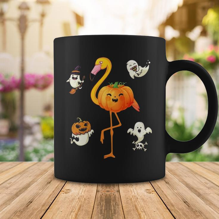 Flamingo Pumpkin Halloween Bird Lover Gifts For Girls And Boys Tshirt Coffee Mug Unique Gifts