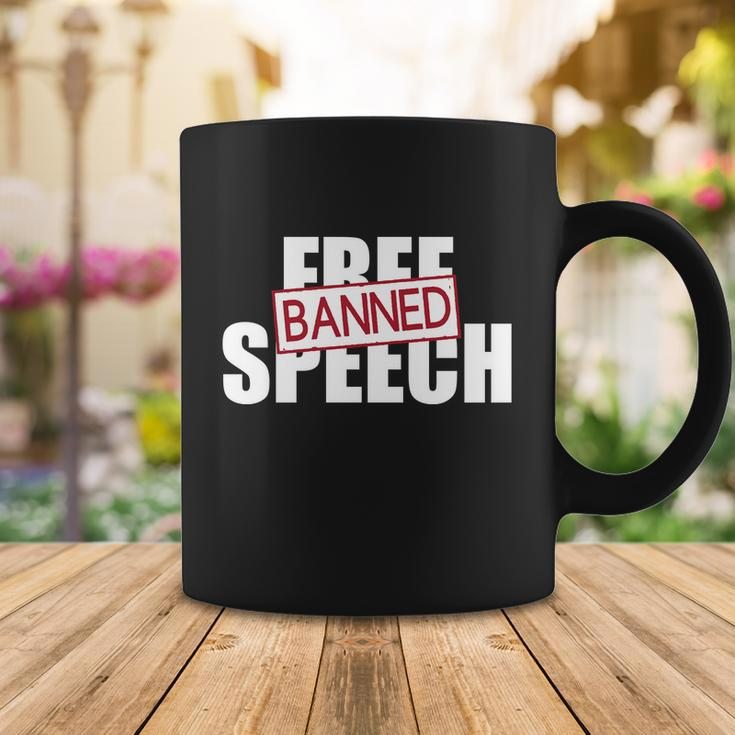 Free Speech Banned Coffee Mug Unique Gifts