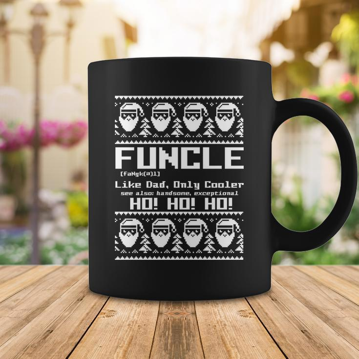 Funcle Like Dad Only Cooler Ugly Christmas Coffee Mug Unique Gifts