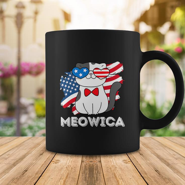 Funny 4Th Of July Great American Flag Cute Cat Coffee Mug Unique Gifts