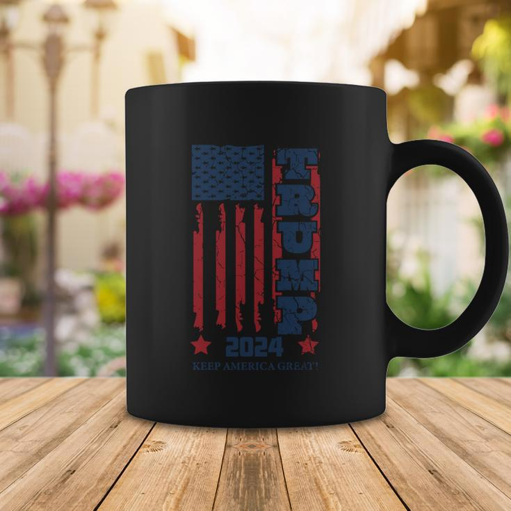 Funny Anti Biden Donald J Trump Distressed Flag Pocket Coffee Mug Unique Gifts