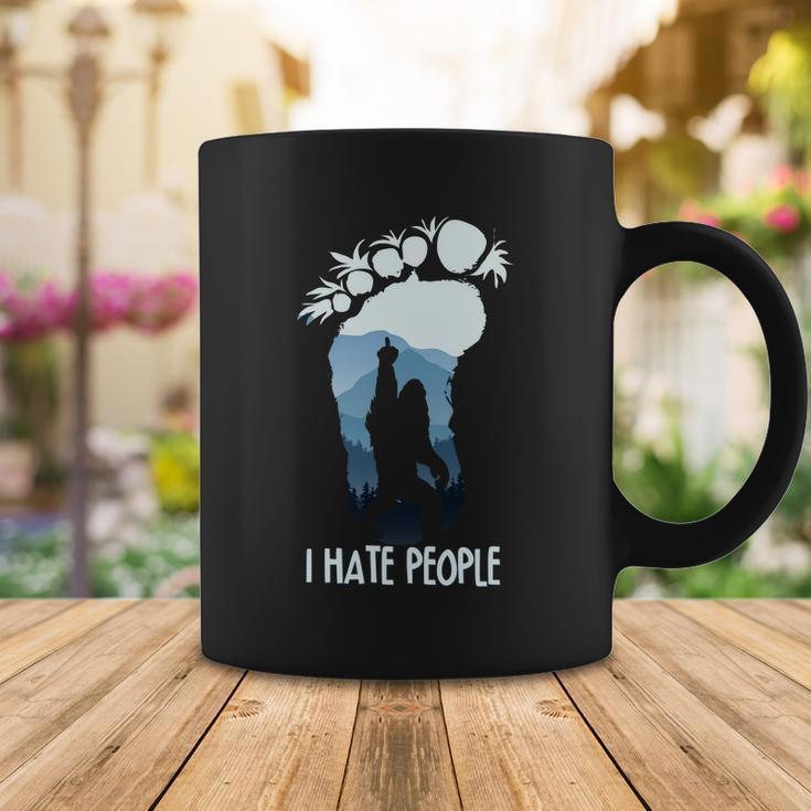 Funny Bigfoot I Hate People Coffee Mug Unique Gifts