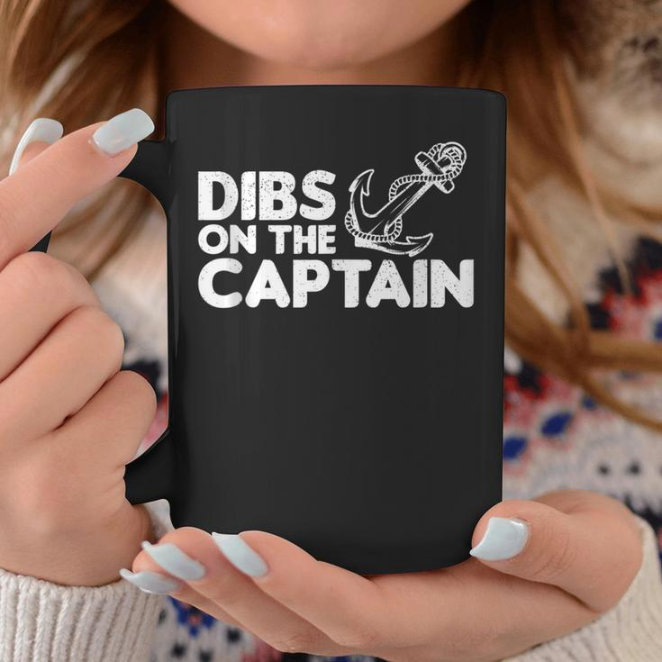 Funny Captain Wife Dibs On The Captain Funny Fishing Quote Coffee Mug Personalized Gifts