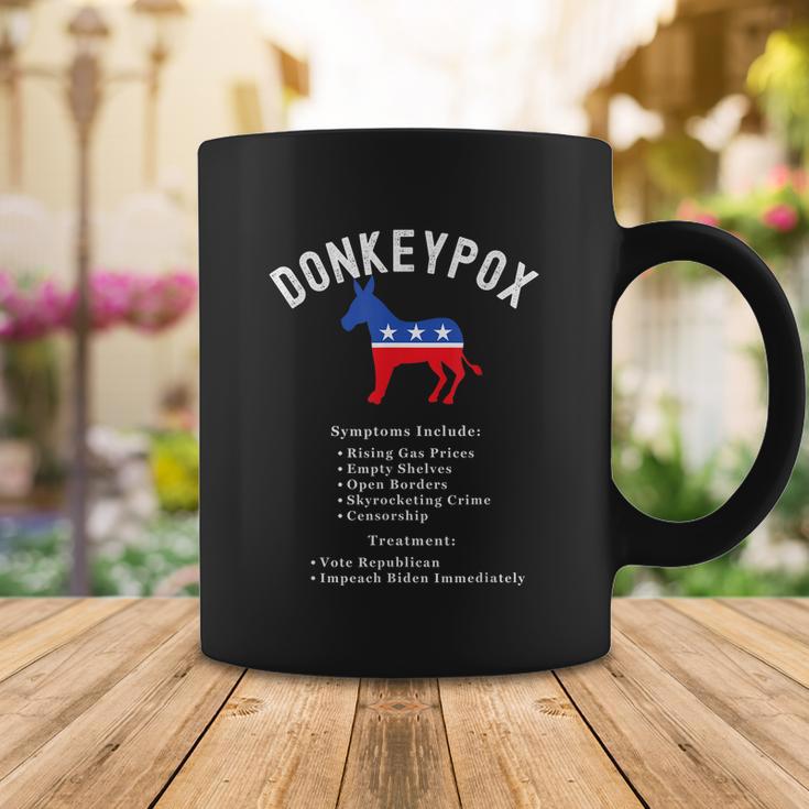 Funny Conservative Republican Anti Biden Donkeypox Coffee Mug Unique Gifts