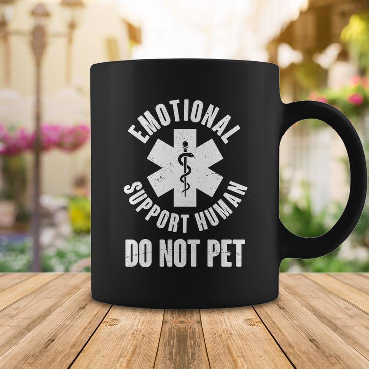 Funny Emotional Support Human Do No Pet Tshirt Coffee Mug Unique Gifts