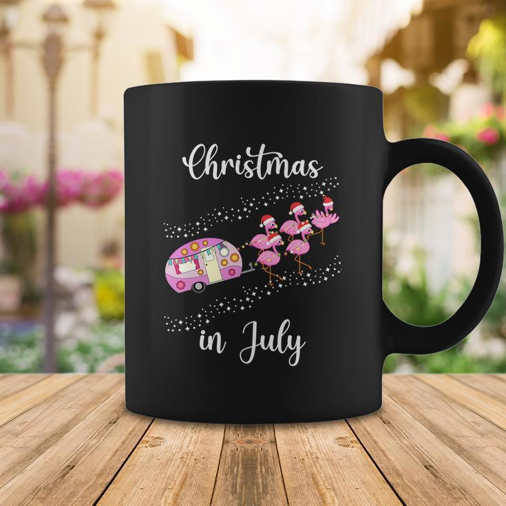 Funny Flamingo Pink Retro Camping Car Christmas In July Great Gift Coffee Mug Unique Gifts