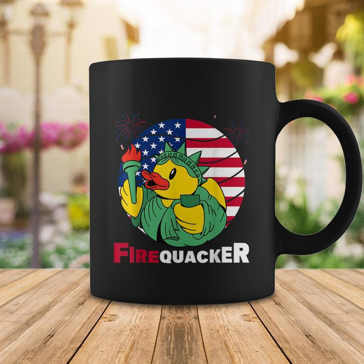 Funny Fourth Of July Usa Patriotic Firecracker Rubber Duck Funny Gift Coffee Mug Unique Gifts
