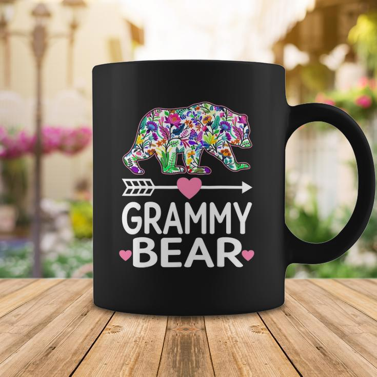 Funny Grammy Bear Mothers Day Floral Matching Family Outfits Coffee Mug Unique Gifts