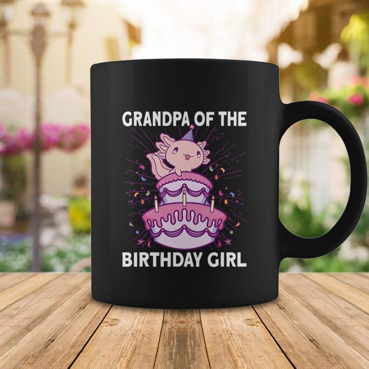 Funny Grandpa Of The Birthday Axolotl Bday Coffee Mug Unique Gifts