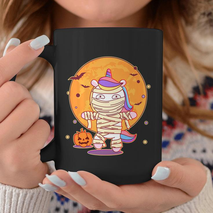Funny Halloween Cute Halloween Cute Unicorn Mummy Graphic Design Printed Casual Daily Basic Coffee Mug Personalized Gifts