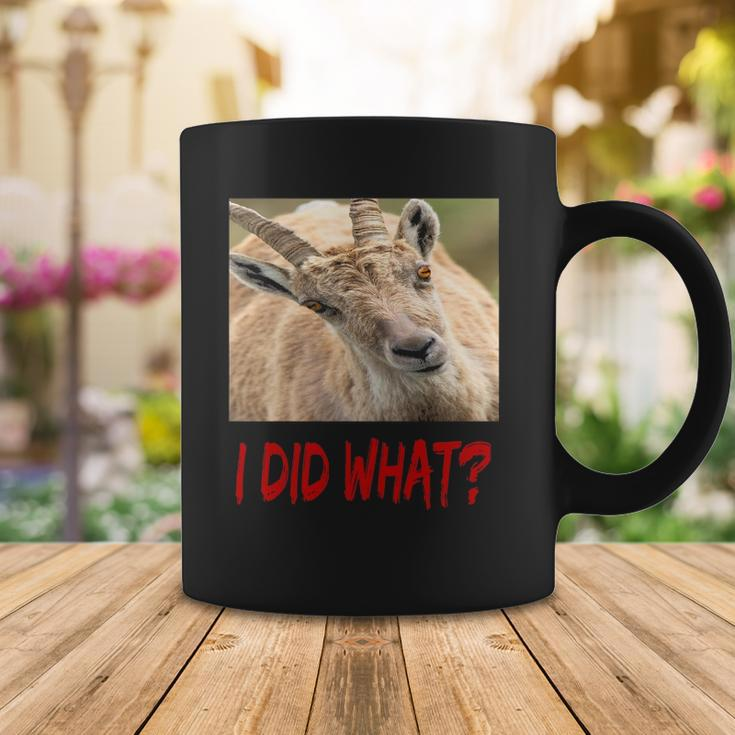 Funny Horned Scapegoat Tee I Did What Coffee Mug Unique Gifts