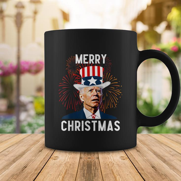 Funny Joe Biden Merry Christmas For Fourth Of July Tshirt Coffee Mug Unique Gifts