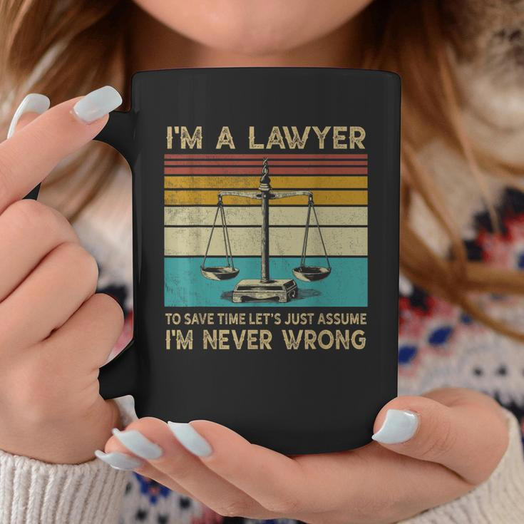 Funny Lawyer - Im A Lawyer Im Never Wrong  Coffee Mug Personalized Gifts