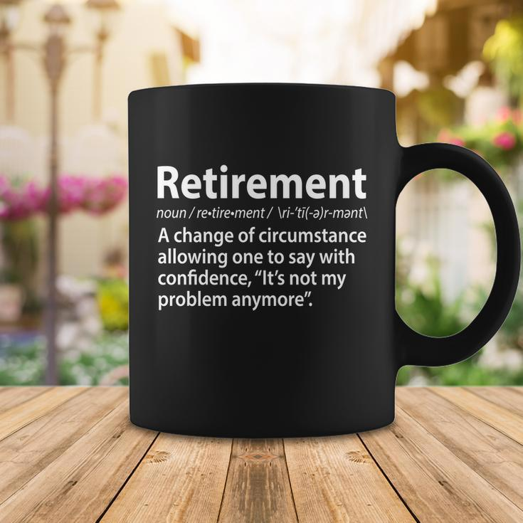 Funny Retirement Definition Tshirt Coffee Mug Unique Gifts