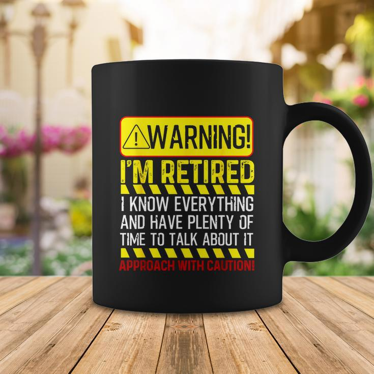 Funny Retirement Gift Men Women Retiree Warning Im Retired Tshirt Coffee Mug Unique Gifts