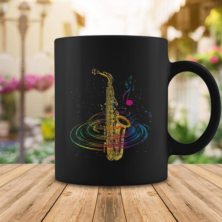 Funny Sax Player Gift Funny Idea Saxophonist Music Notes Saxophone Gift Tshirt Coffee Mug Unique Gifts