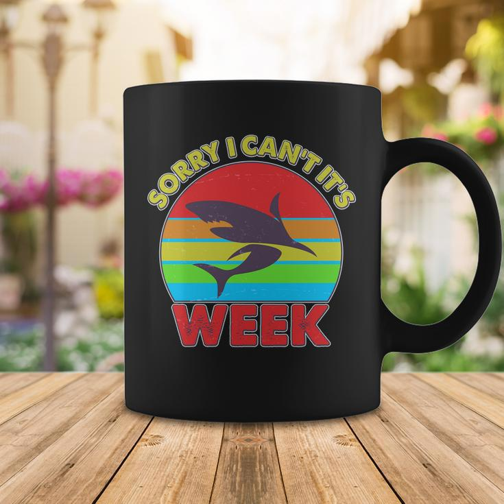 Funny Sorry I Cant Its Shark Week Tshirt Coffee Mug Unique Gifts