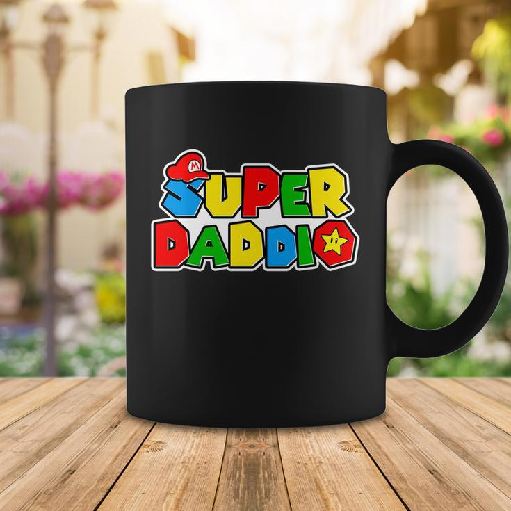 Funny Super Daddio Fathers Day Gamer Tshirt Coffee Mug Unique Gifts