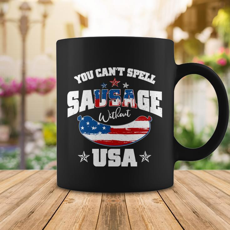 Funny You Cant Spell Sausage Without Usa Coffee Mug Unique Gifts