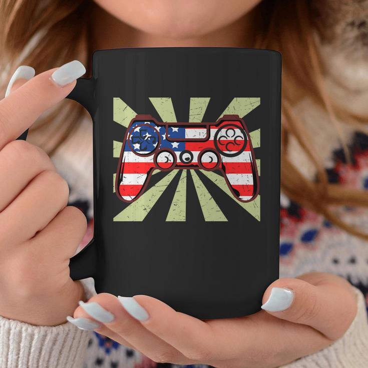Game Controller 4Th Of July Video Game Proud American Coffee Mug Personalized Gifts