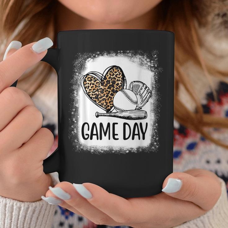 Game Day Baseball Decorations Leopard Heart Soccer Mom Mama Coffee Mug Personalized Gifts