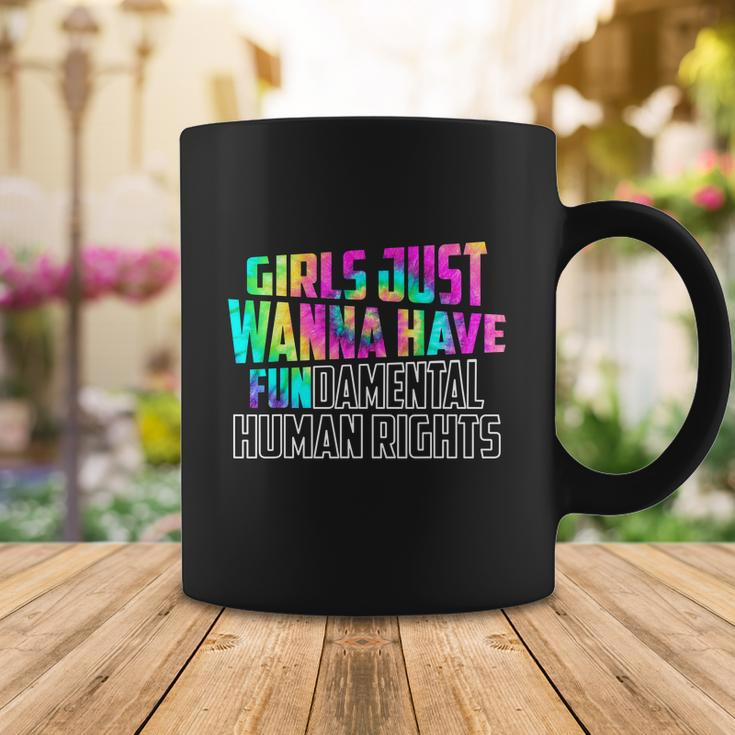 Girls Just Wanna Have Fundamental Human Rights Feminist V2 Coffee Mug Unique Gifts
