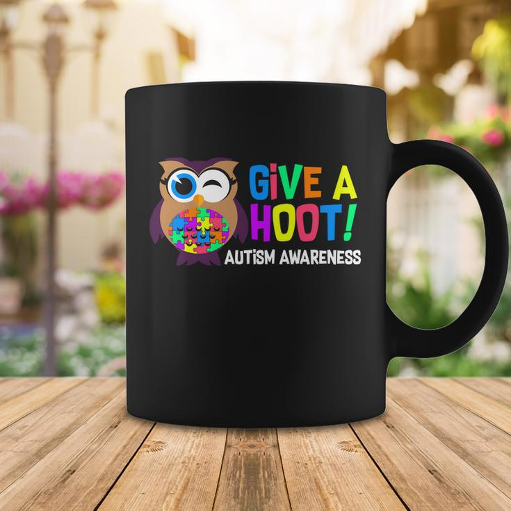 Give A Hoot Autism Awareness Coffee Mug Unique Gifts