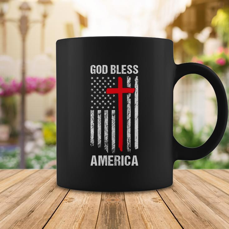 God Bless America Fourth Of July Christian Patriot Usa Flag Funny Gift Coffee Mug Unique Gifts