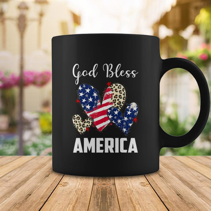 God Bless America Leopard Christian 4Th Of July Coffee Mug Unique Gifts