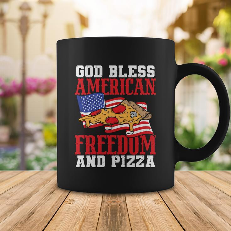 God Bless American Freedom And Pizza Plus Size Shirt For Men Women And Family Coffee Mug Unique Gifts