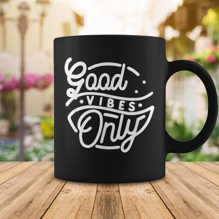 Good Vibes Only Positive Message Quote Men Women Kids Coffee Mug Funny Gifts