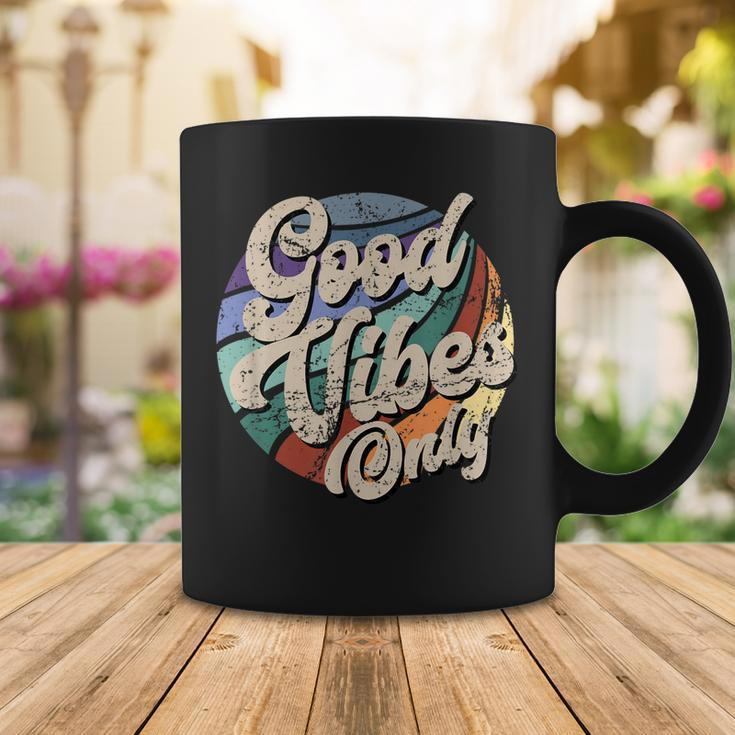Good Vibes Only Vintage Positive Mind V3 Coffee Mug Funny Gifts