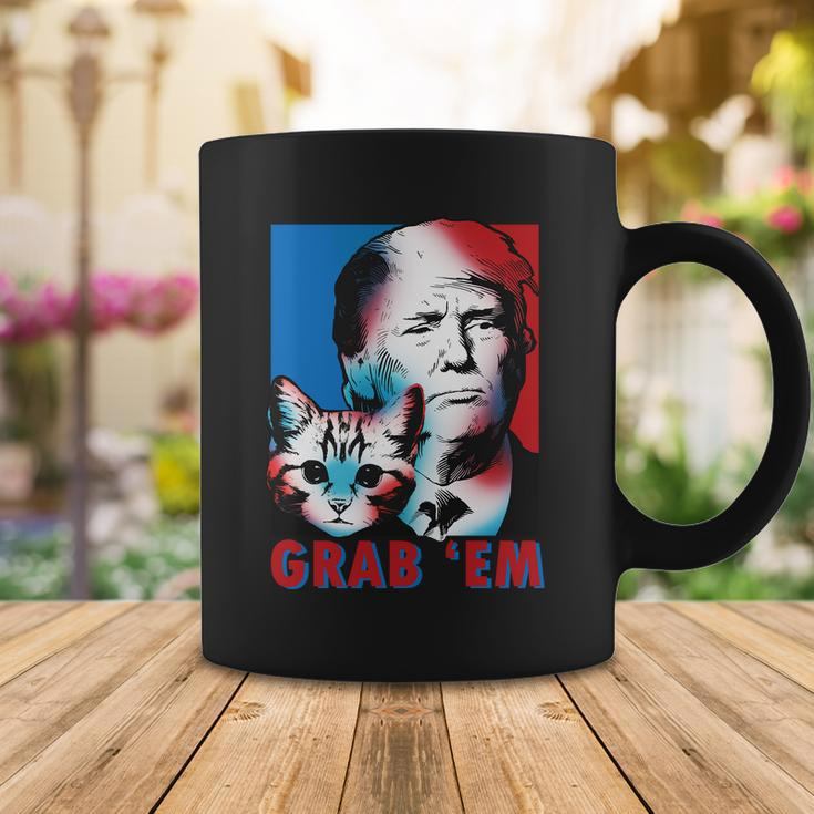 Grab Em Cat Funny Pro Trump Tshirt Coffee Mug Unique Gifts