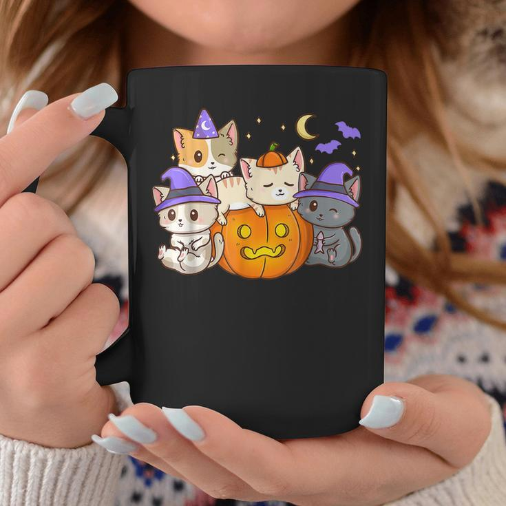 Halloween Cats Anime Cat Kawaii Neko Pumpkin Cat Lover Witch V4 Coffee Mug Personalized Gifts