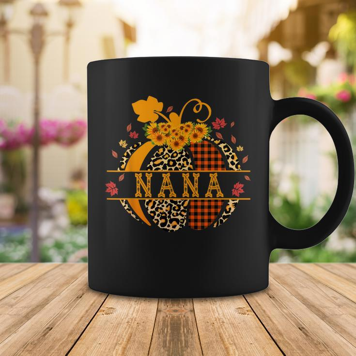 Halloween Nana Leopard Pumpkin Sunflower Grandma Buffalo Coffee Mug Funny Gifts