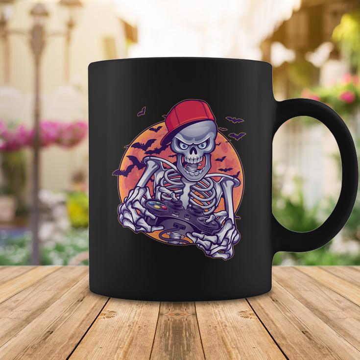 Halloween Video Gamer Skeleton Tshirt Coffee Mug Unique Gifts