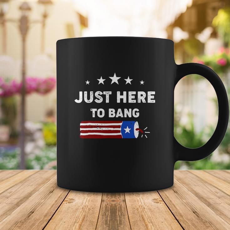 Happy 4Th Of July Just Here To Bang With Firecracker Coffee Mug Unique Gifts