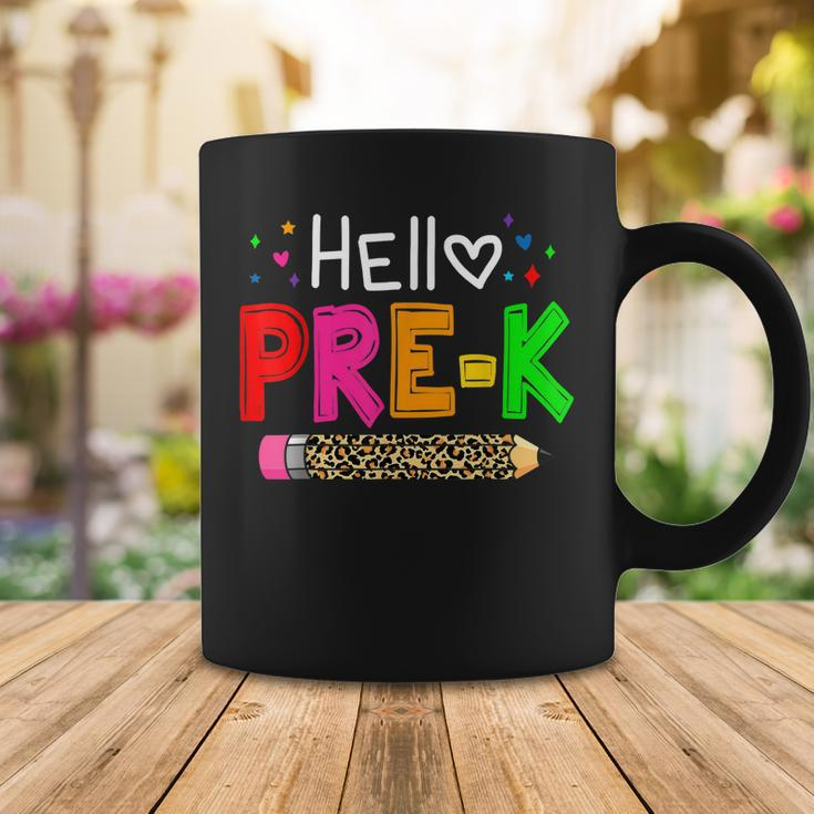 Hello Pre-K Teacher Kids Back To School Teacher Student Gift Coffee Mug Funny Gifts