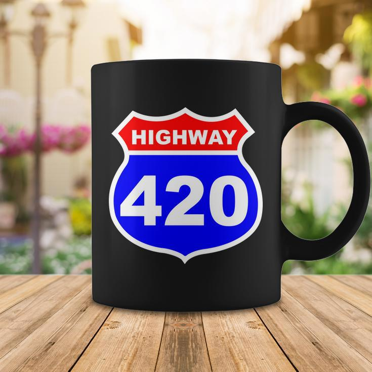 Highway 420 Sign Weed Tshirt Coffee Mug Unique Gifts