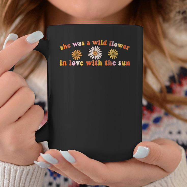 Hippie She Was A Wild Flower In Love With The Sun Coffee Mug Funny Gifts