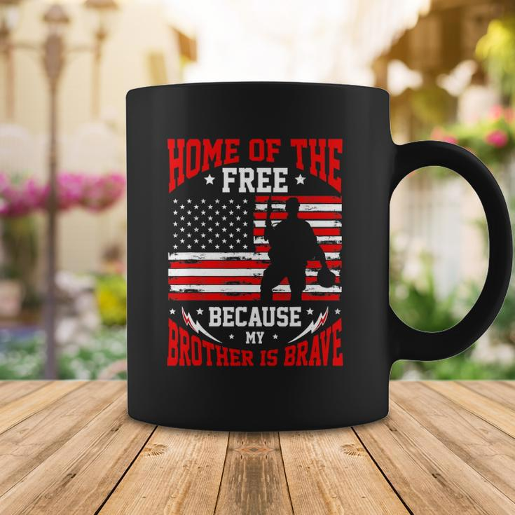 Home Of The Free Because My Brother Is Brave Soldier Coffee Mug Unique Gifts