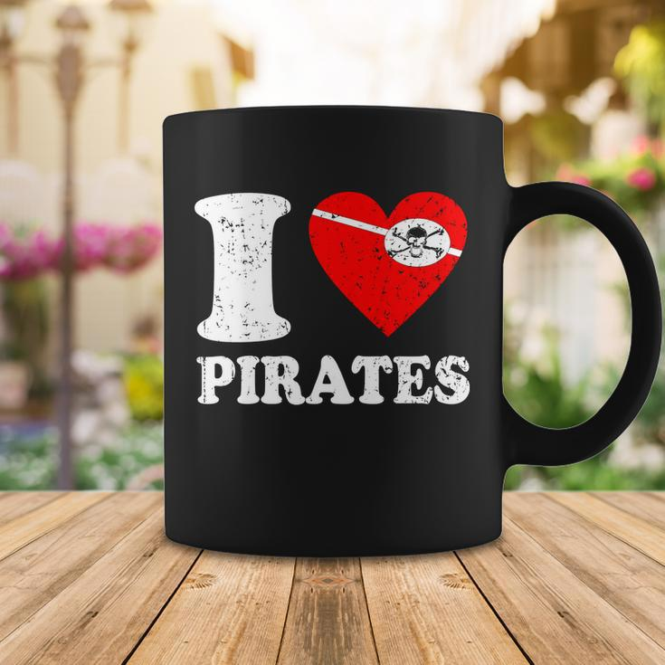 I Heart Pirates Tshirt Coffee Mug Unique Gifts